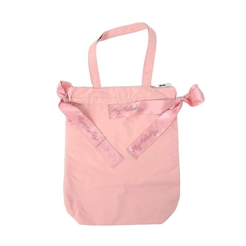 【自营】日本Sanrio三丽鸥 抽绳束口手提包 Tote包 美乐蒂 手提袋礼物袋