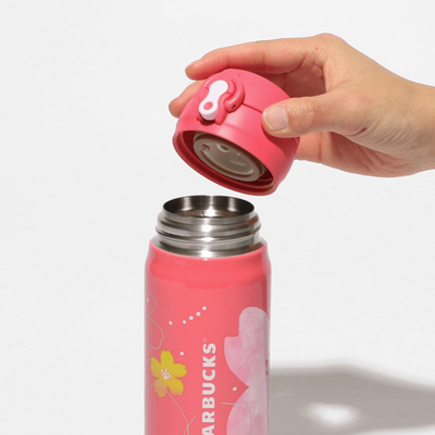 【自营】日本Starbucks星巴克 2024年樱花系列不锈钢保温瓶 弹盖保温杯子 500ml 携带方便长效保温