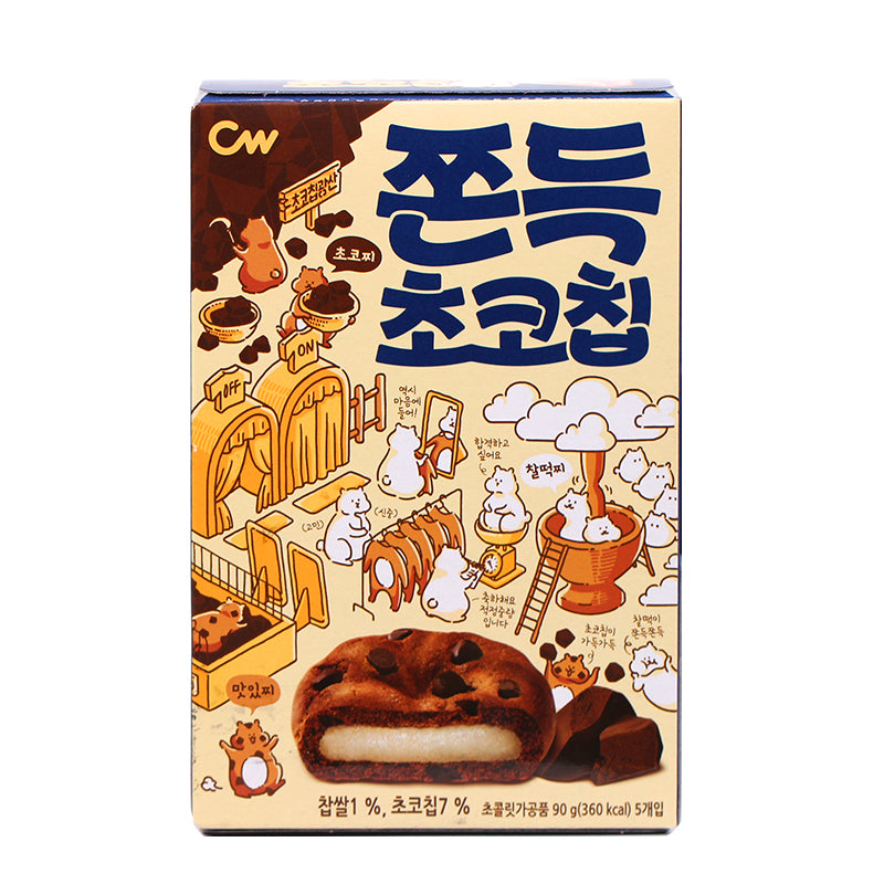 【自营】韩国WC青佑牌 九日巧克力味打糕 90g 夹心打糕麻薯糯米糍小吃青佑糕点点心