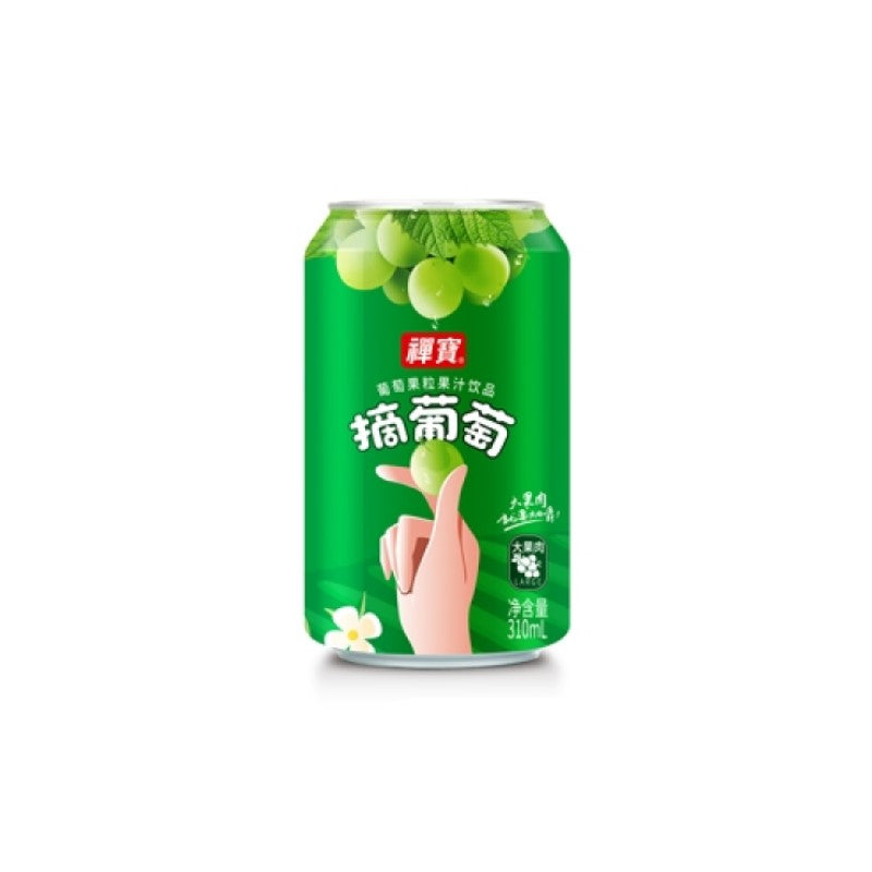 【自营】中国禅宝 大果肉果汁 葡萄味 310ml 果粒果汁饮料
