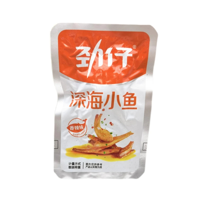 【自营】中国劲仔 深海小鱼 20包入 240g 香辣味 小黄鱼干零食小吃即食海鲜零食
