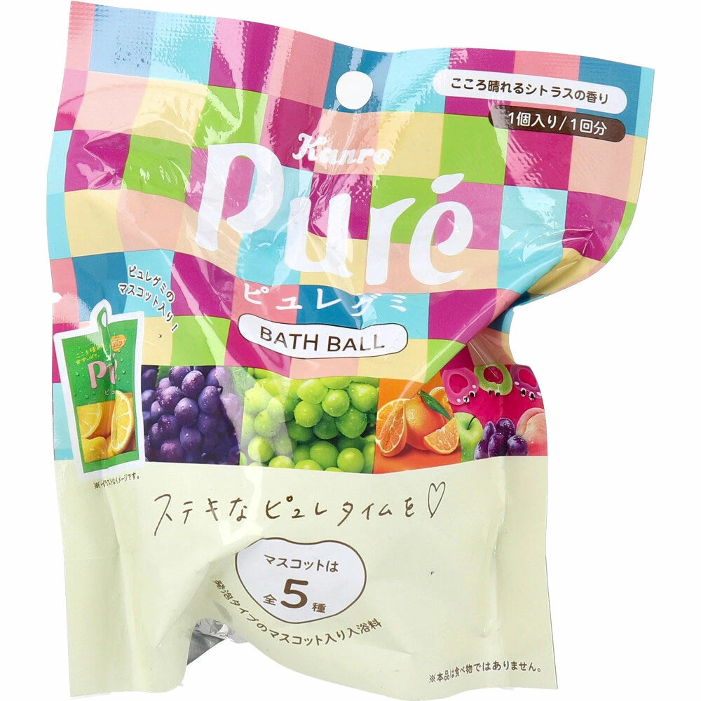 Self-operated] Japan KANRO Pure Natural Gummy Bath Ball Citrus
