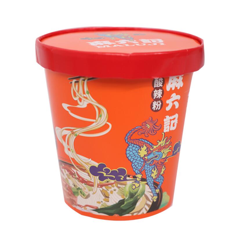 【自营】中国MALUJI麻六记 酸辣粉 256g 桶装红薯粉冲泡方便速食粉丝