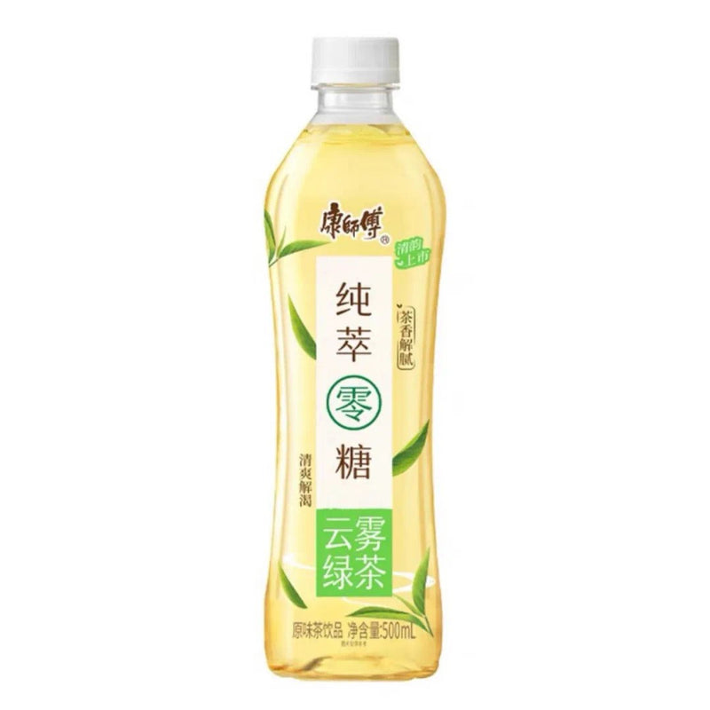 【自营】中国MASTER KONG康师傅 纯粹零糖云雾绿茶 500ml 1瓶装 无糖绿茶饮料