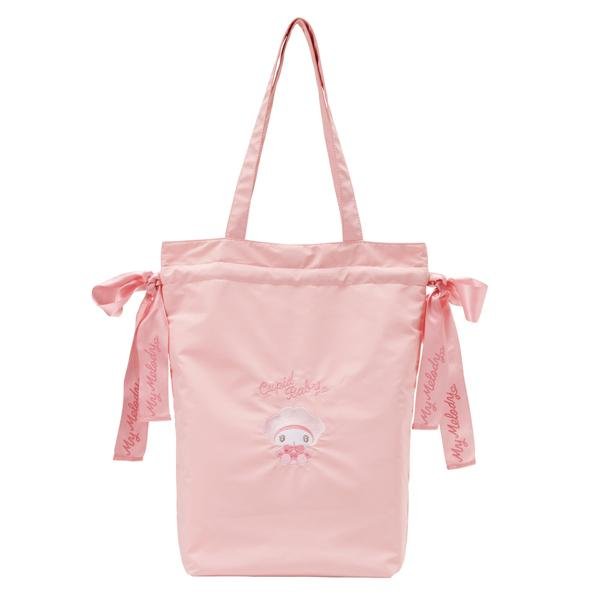【自营】日本Sanrio三丽鸥 抽绳束口手提包 Tote包 美乐蒂 手提袋礼物袋