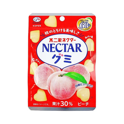 【自营】日本FUJIYA不二家 NECTAR果汁心形软糖 桃子味 48g QQ糖果儿童软糖零食