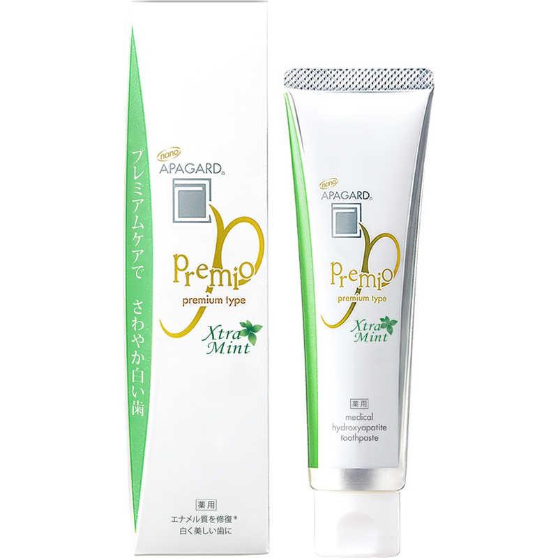 【自营】日本APAGARD PREMIO 全效微粒子亮白美白牙膏 105g 薄荷绿色款 无氟防蛀 牙釉质修复 去垢黄渍色素