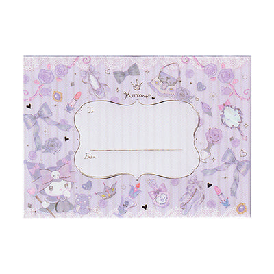 【自营】日本Sanrio三丽鸥 套装书信纸 库洛米款 卡通信纸8张 卡通信封4件 内含便签纸筒
