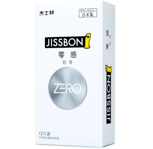 【自营】日本Jissbon杰士邦 零感安全套 超薄款 12只装 持久防漏避孕套