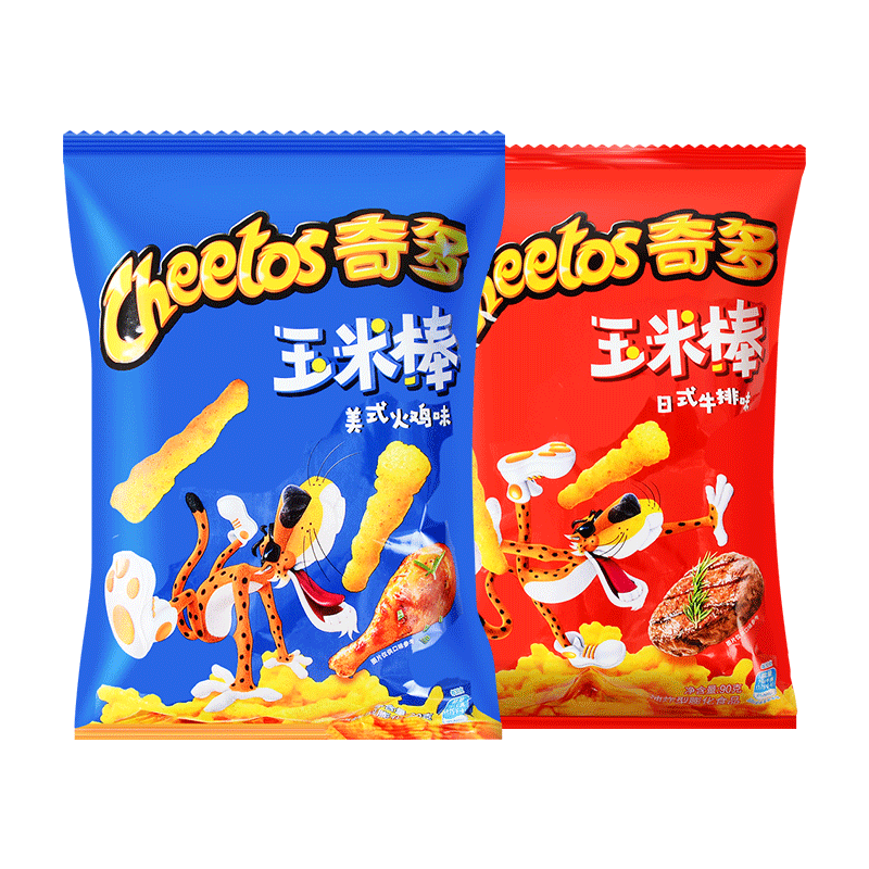 【自营】中国Cheetos奇多 玉米棒 日式牛排味 50g 零食小吃