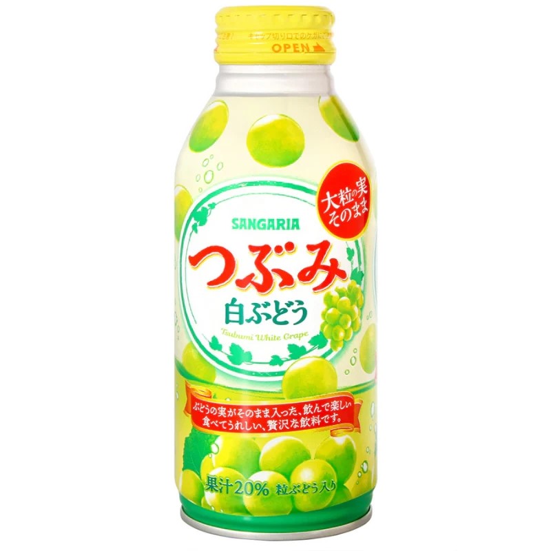 【自营】日本SANGARIA三佳利 白葡萄果汁 380ml 大果粒果汁饮料