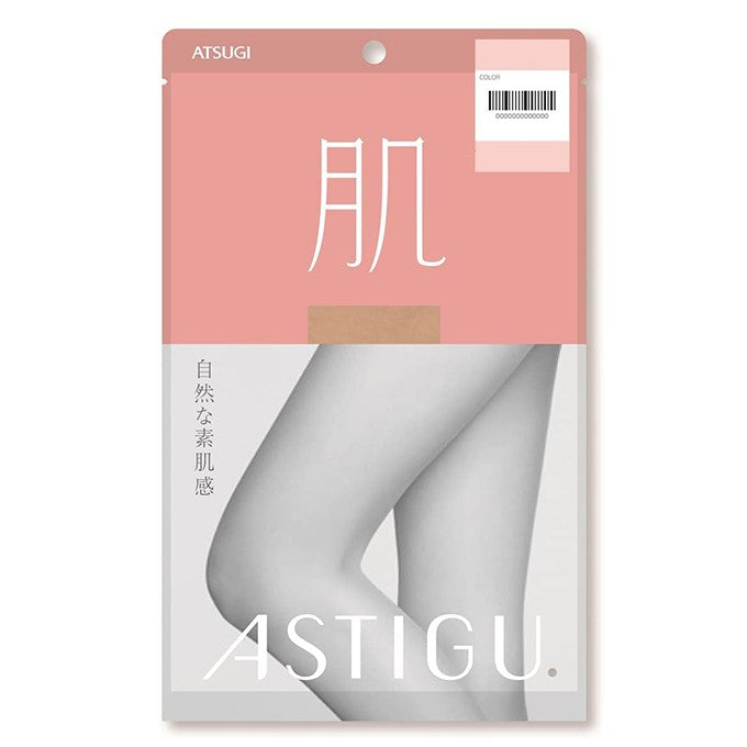 【自营】日本厚木ATSUGI 新款薄款丝袜 肌 自然素肌感连裤丝袜 纯米色(323) M~L 臀围85-98 身高150cm-165cm