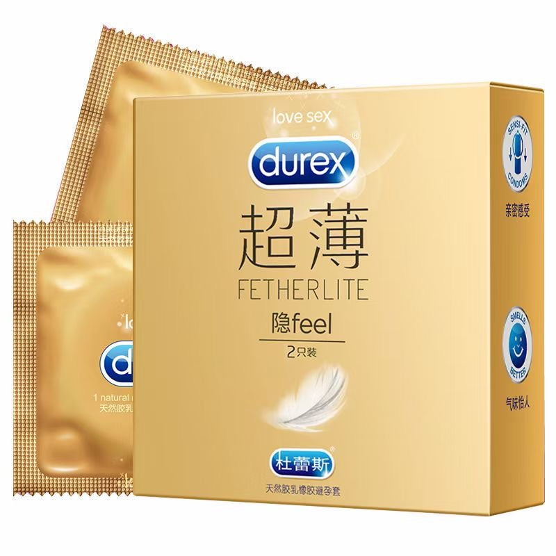 【自营】中国Durex杜蕾斯 隐Feel超薄安全套 2只装 超薄顺滑持久防漏避孕套