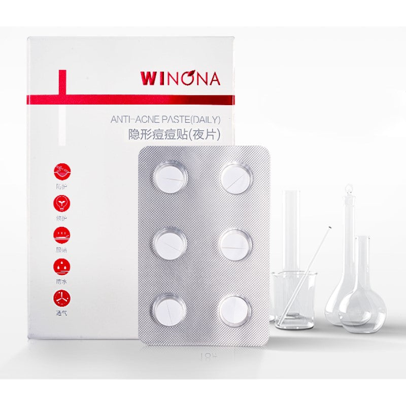 【自营】中国WINONA薇诺娜 隐形痘痘贴(夜片) 18片 消痘淡印修护透气轻薄