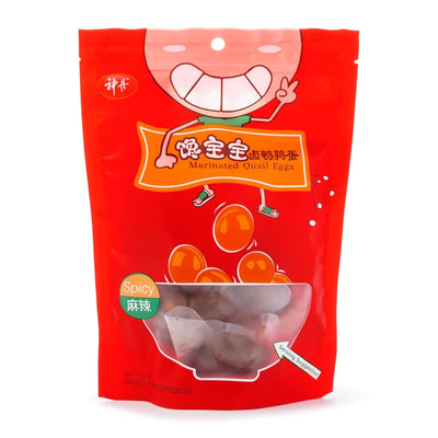 【自营】中国神丹 馋宝宝鹌鹑蛋 麻辣味 90g 即食网红卤味小吃休闲食品零食