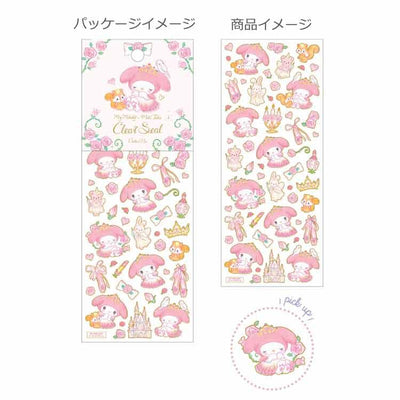 【自营】日本Sanrio三丽鸥 铝箔透明印章贴纸 美乐蒂款 卡通粘贴