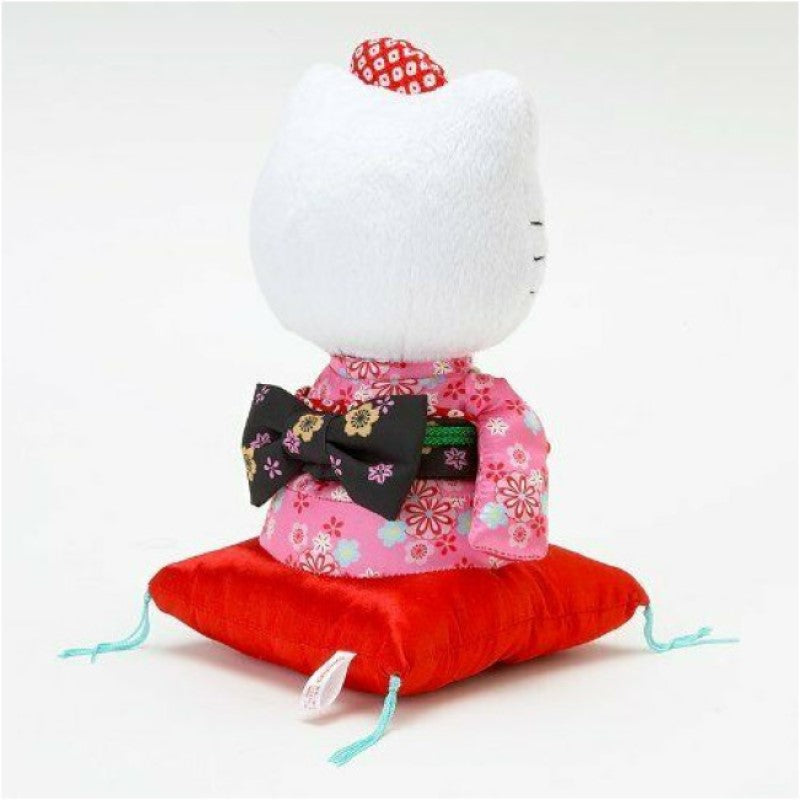 【自营】日本Sanrio三丽鸥 和服系列公仔 Hello Kitty坐式和服款 日本制 公仔摆件毛绒玩具