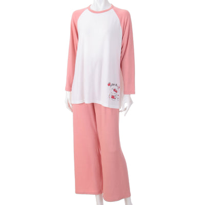 【自营】日本Sanrio三丽鸥 室内居家服睡袍三件套套装 Hello Kitty 凯蒂猫款