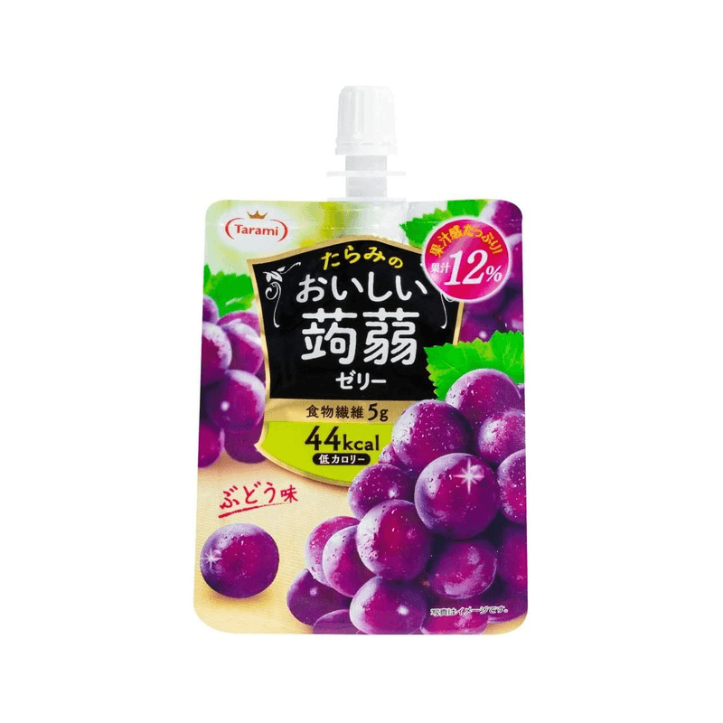 【自营】日本Tarami塔啦蜜 蒟蒻可吸果汁果冻 葡萄味 150g 0脂肪布丁果冻休闲零食