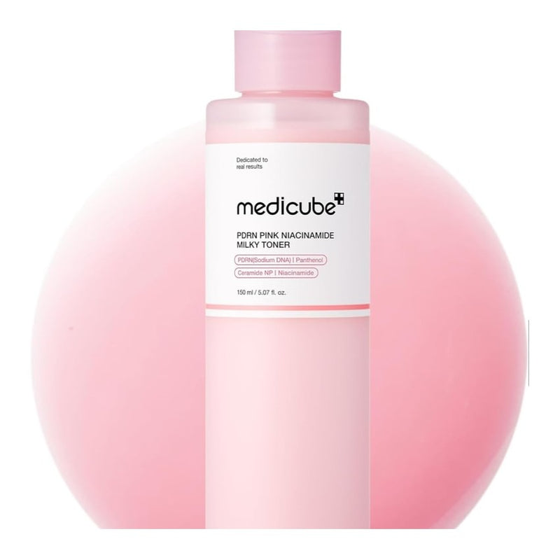 【自营】韩国 Medicube 美蒂秋芙 三文鱼PDRN粉红烟酰胺乳状爽肤精华水 150ml 美白淡斑