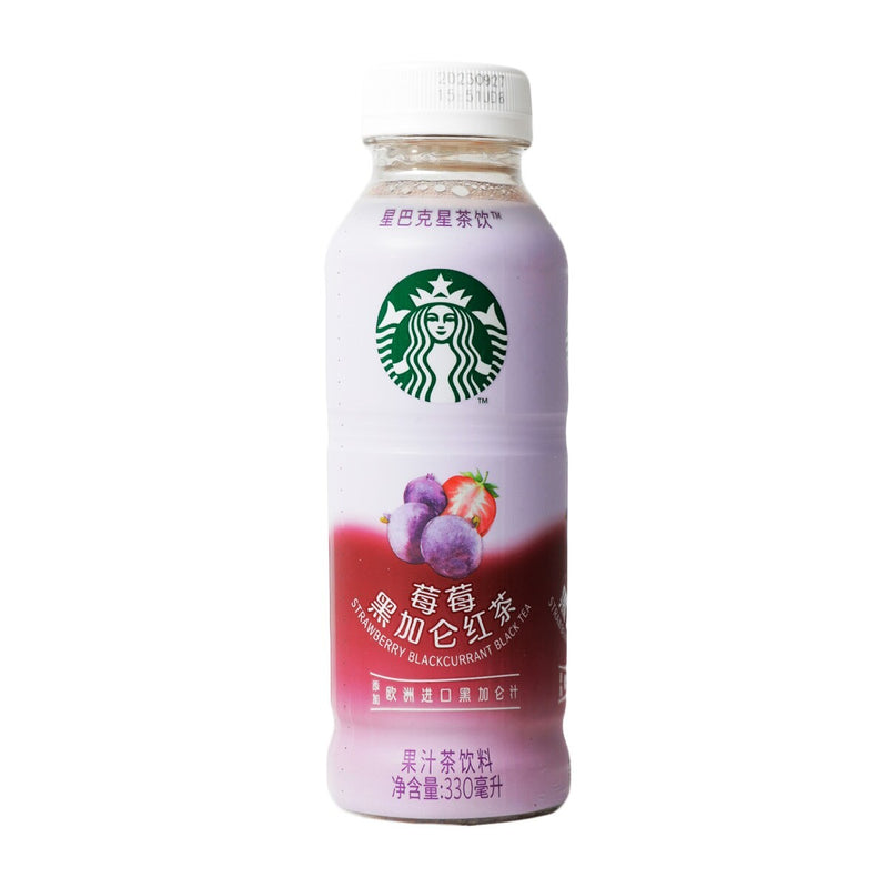 【自营】日本STARBUCKS星巴克 大陆版 星茶饮 莓莓黑加仑红茶饮料 330ml 果汁茶饮料