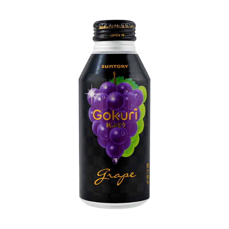 【自营】日本SUNTORY三得利 Gokuri葡萄汁 果汁10% 400ml 秋葡萄果汁 大颗葡萄