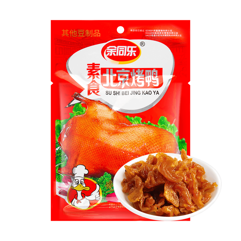 【自营】中国余同乐 北京烤鸭 76g 童年回忆 素食豆制品 休闲网红怀旧辣条小零食小吃