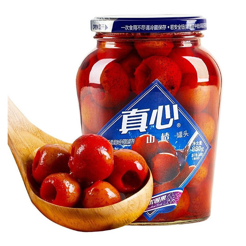 【自营】中国CANNED FOOD真心 糖水山楂罐头 880g 即食罐头儿时怀旧小吃