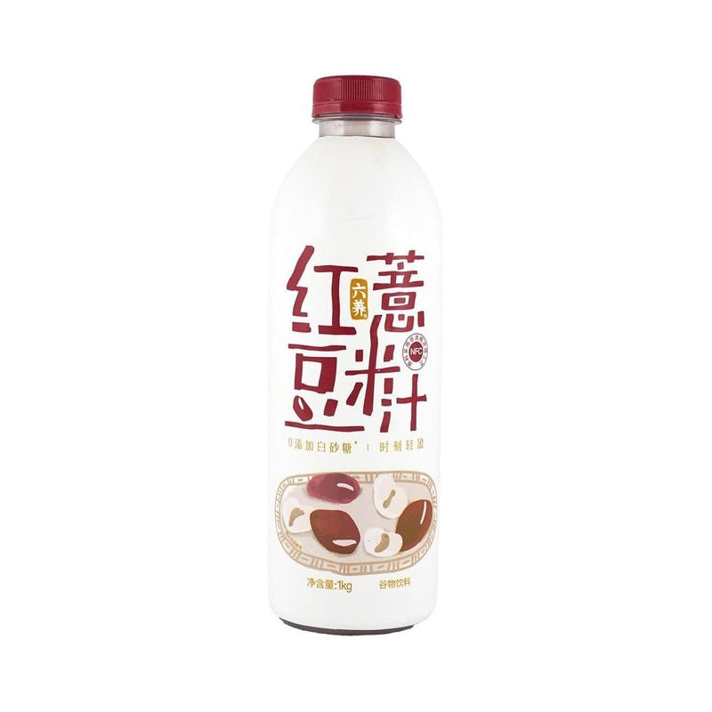【自营】中国六养 红豆薏米汁 NFC谷物饮料 1L装 超大瓶 0糖低脂低卡 祛湿消肿神器 代餐饮料