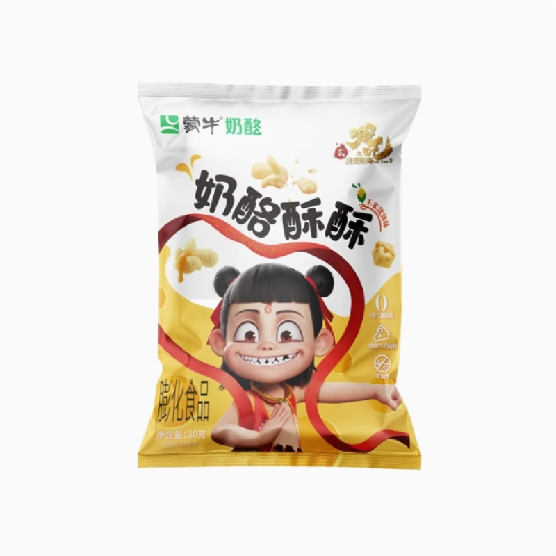 【自营】中国MENGNIU蒙牛 奶酪酥酥 30g 非油炸0反式健康膨化休闲零食薯片办公室小零食小吃