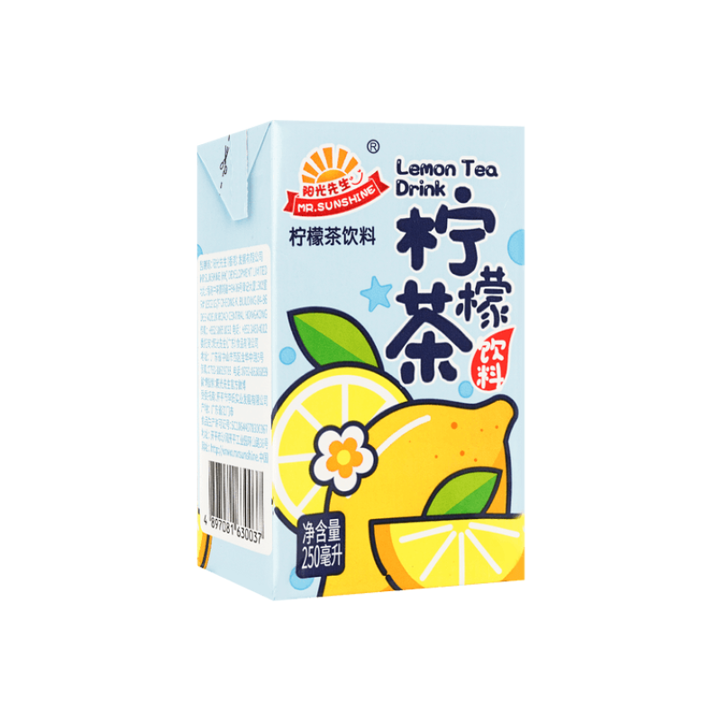 【自营】中国MR.SUNSHINE阳光先生 柠檬茶饮料 250ml 网红水果果汁饮料夏天解暑好物