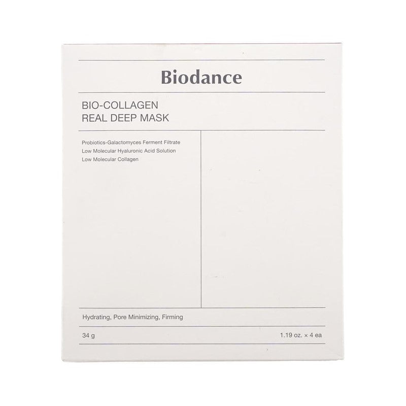 【自营】韩国BIODANCE 胶原蛋白水光焕亮凝胶面膜 熬夜睡眠面膜 34g*4片 需敷3小时可过夜 补水保湿 提亮紧致 收缩毛孔