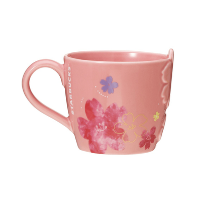 【自营】日本星巴克 2024年樱花限定系列 马克杯 玛格花马克杯子 355ml 陶瓷杯子 樱花可爱陶瓷咖啡杯