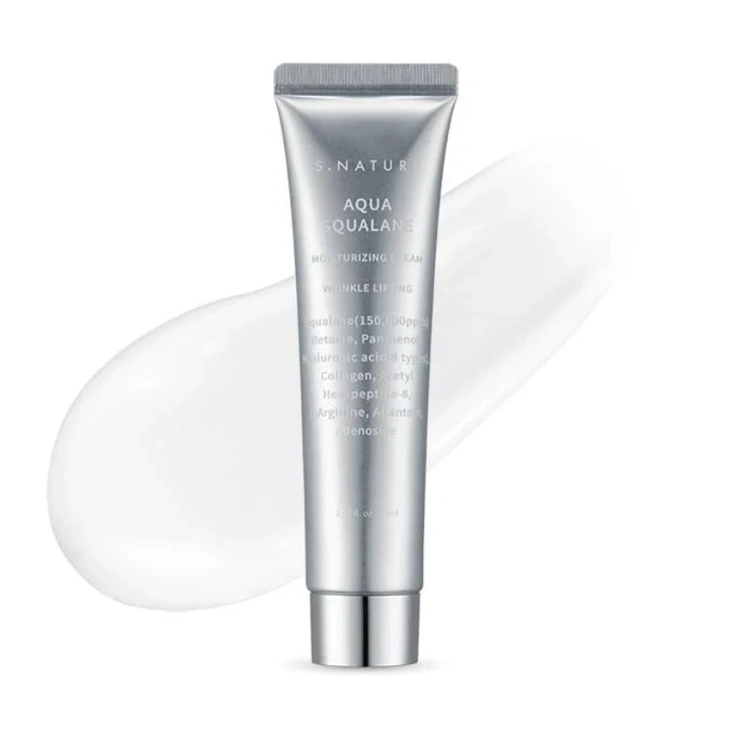【自营】韩国S.NATURE善自然 水库角鲨烷面霜 敏感肌舒敏补水保湿修护面霜 妆前乳 80ml 清爽不粘腻 平衡水油 紧致毛孔 Oliveyoung爆款