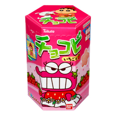 【自营】日本TOHATO桃哈多 蜡笔小新饼干 草莓味 18g 网红鳄鱼小饼干