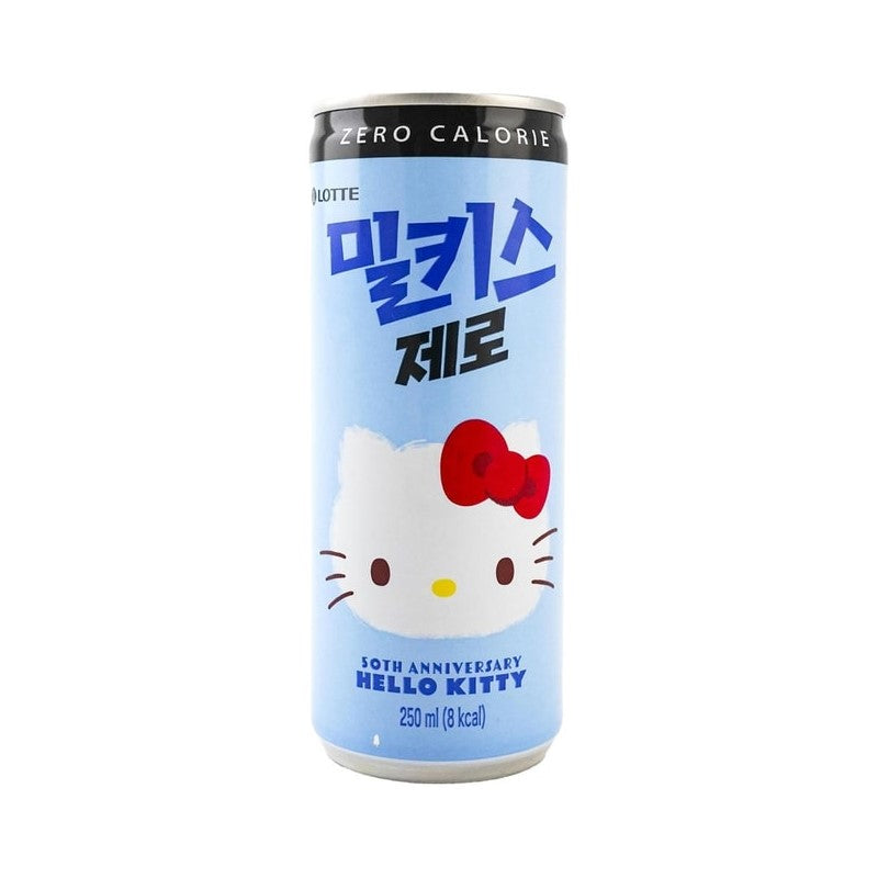 【自营】日本LOTTE乐天 MILKIS妙之吻 牛奶苏打水乳酸菌汽水 0糖 250ml Hello Kitty联名 可爱晕了