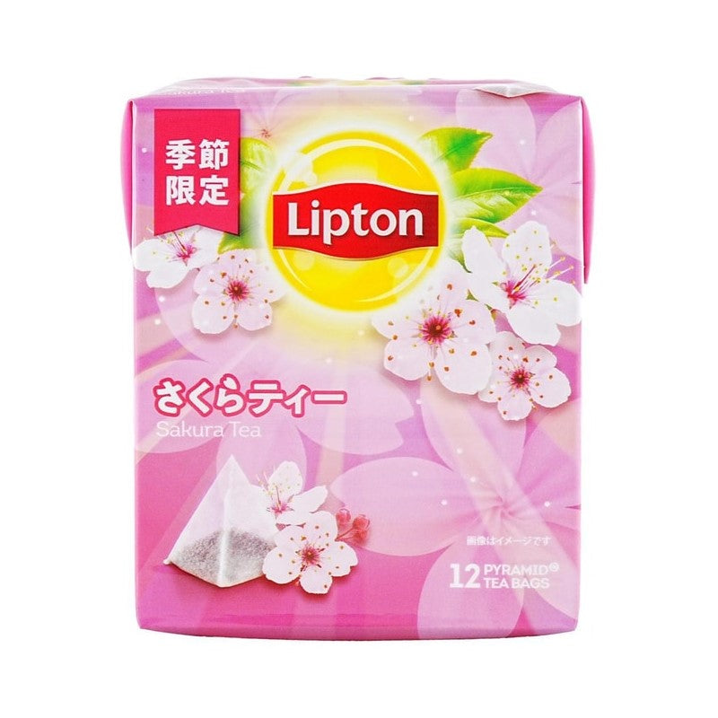 【自营】日本Lipton立顿 季节限定樱花茶 红茶茶包 12包入 茶包花茶冷泡茶袋养生茶