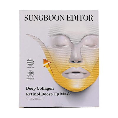 【自营】韩国SUNGBOON EDITOR 深透胶原蛋白视黄醇紧致提拉面膜 25g×4片入 柔嫩紧致肌肤自然水光透亮淡化细纹补水保湿