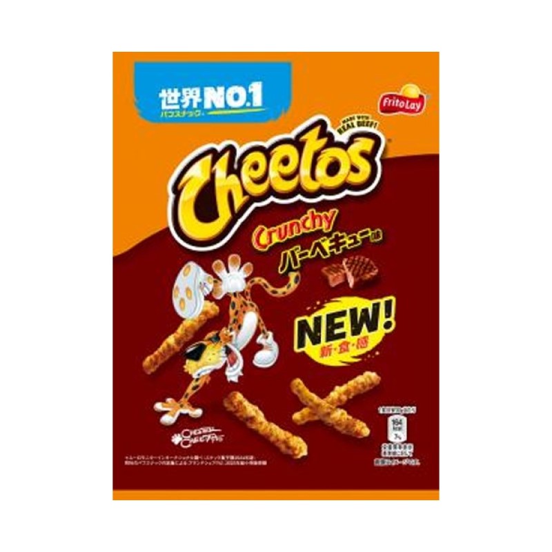 【自营】中国Cheetos奇多 FRITOLAY 粟米条 BBQ烧烤味 70g 零食小吃