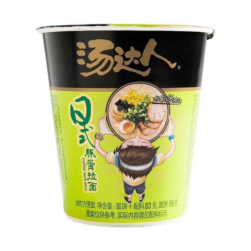 【自营】台湾UNIF统一 汤达人日式豚骨拉面 杯装 83g 冲泡即食 骨汤速食方便面 懒人速食即食方便非油炸网红小吃