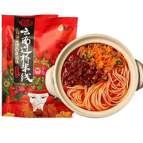 【自营】中国MANWAN蛮玩 云南过桥米线 麻辣鸡汤味 270g 速食冲泡米粉云南味道连汤嗦粉米线方便速食细米线