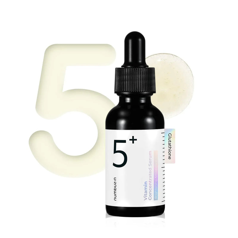 【自营】韩国NUMBUZIN No. 5号谷胱甘肽C镁光安瓶 30ml 小黑瓶祛斑精华液 美白保湿抗氧化