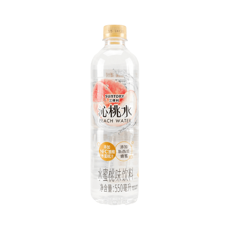 【自营】日本SUNTORY三得利 沁桃水 550ml 水蜜桃味饮料