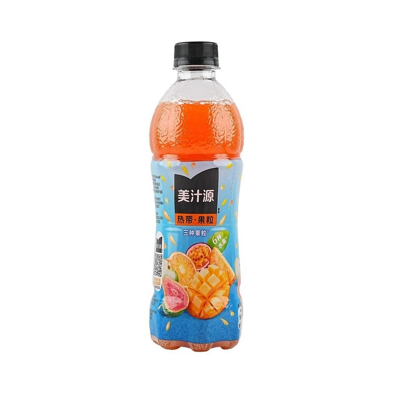 【自营】美国Coca－Cola可口可乐 美汁源热带果粒 热带风味复合果汁饮料 450ml 果汁饮料