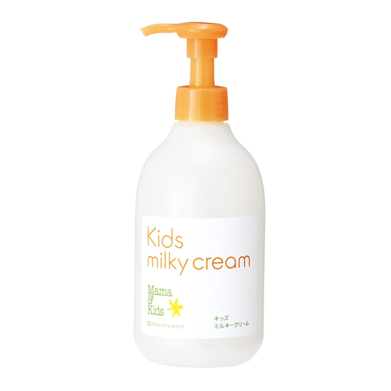 【自营】日本Mama & Kids 儿童滋润身体面部乳霜 4-10岁 大瓶经济装 310ml 水润全身保湿秋冬身体乳温和补水面霜 儿童补水润肤乳 防干燥