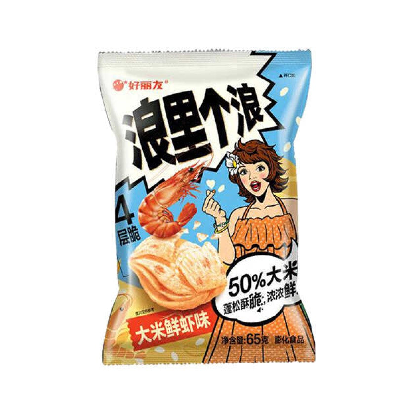 【自营】韩国ORION好丽友 浪里个浪 玉米浓汤味 65g 休闲零食