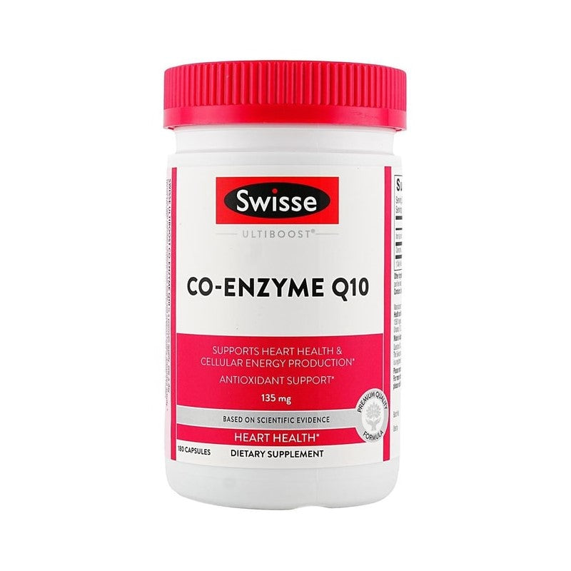 【自营】澳大利亚SWISSE斯维诗 Ultiboost 辅酶Q10 135mg 180粒 保护心脏血管保健品心血管心脏心肌软胶囊