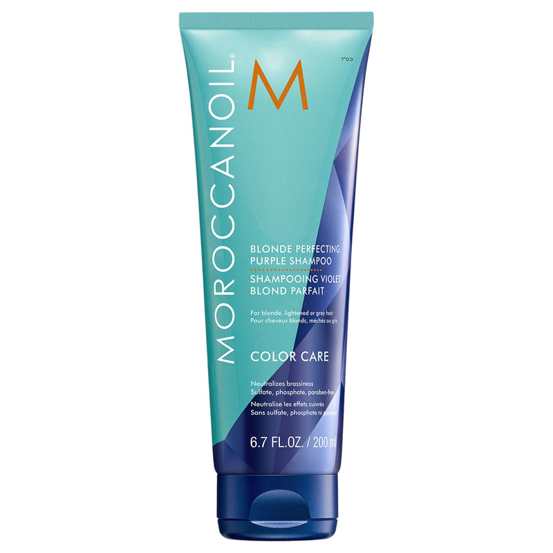 【自营】以色列Moroccanoil摩洛哥 金发紫色去黄护色冼发水 200ml 染后护色发色亮泽清洁锁色滋养