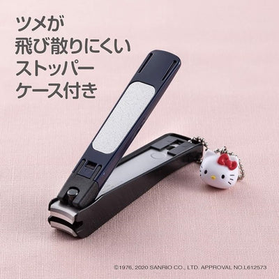 【自营】日本KAI贝印 Hello Kitty 带挂件指甲钳 1支装 和式樱花款 S