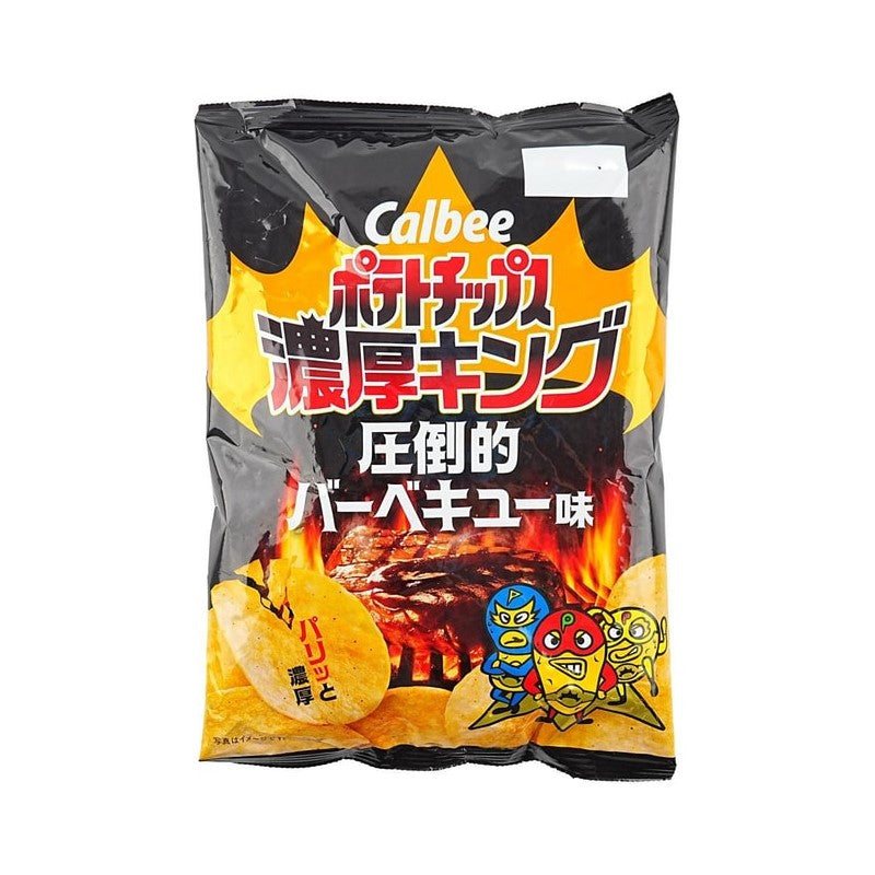 【自营】日本Calbee卡乐比 薯片 烧烤味 55g 休闲零食膨化食品